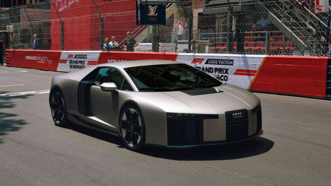 Ein Volk, ein Reich, ein Auto: Audi Nuvolari se ukázalo v akci a je to zas jednou vůz, který vypadá líp v kamufláži než bez ní