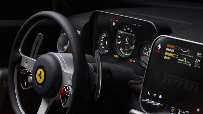 Ferrari ukázalo, jak skutečně funguje přelomový interiér jeho poslední novinky. V Golfu by to byla moc fajnová věcička