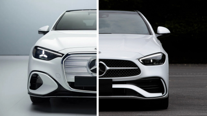 Srovnejte si nový Mercedes třídy C s jeho dosavadním provedením: Je libo nafukovací hrad na kolech?