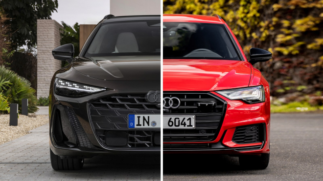 Srovnejte si nové Audi A6 s tím dosavadním. Milovníky kombíků už neohromí, zato milovníky matrjošek ano