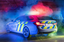 La police a secrètement remplacé les radars non homologués de l'année dernière sur les nouveaux avions de chasse BMW. 2 - BMW 540i Touring xDrive Policie CR tiske 02