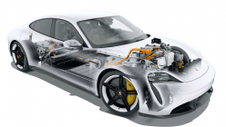 Le sale petit secret des voitures électriques est bien plus grand que les rumeurs habituelles, et ne fait qu'accentuer la dépendance à l'égard de la Chine - 1 - Photo d'illustration du moteur électrique de la Porsche Taycan 01