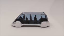 Un prototype de la nouvelle Tesla encore secrète a été capturé en vidéo, il ressemble à une serre sur roues - 3 - Tesla robotic taxi 2017 visualization 04